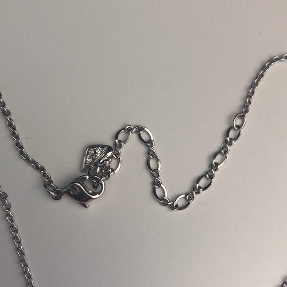 Swarosvski Pink Heart Lock & Key Pendant Necklace - Picture 5 of 6